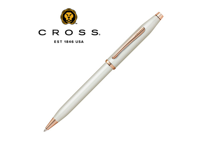 CROSS　センチュリー2　パールホワイトラッカーボールペン